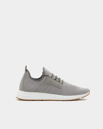 Grey mesh sock sneakers