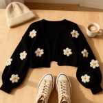 Women'S Floral Cardigan - Formal Outfits